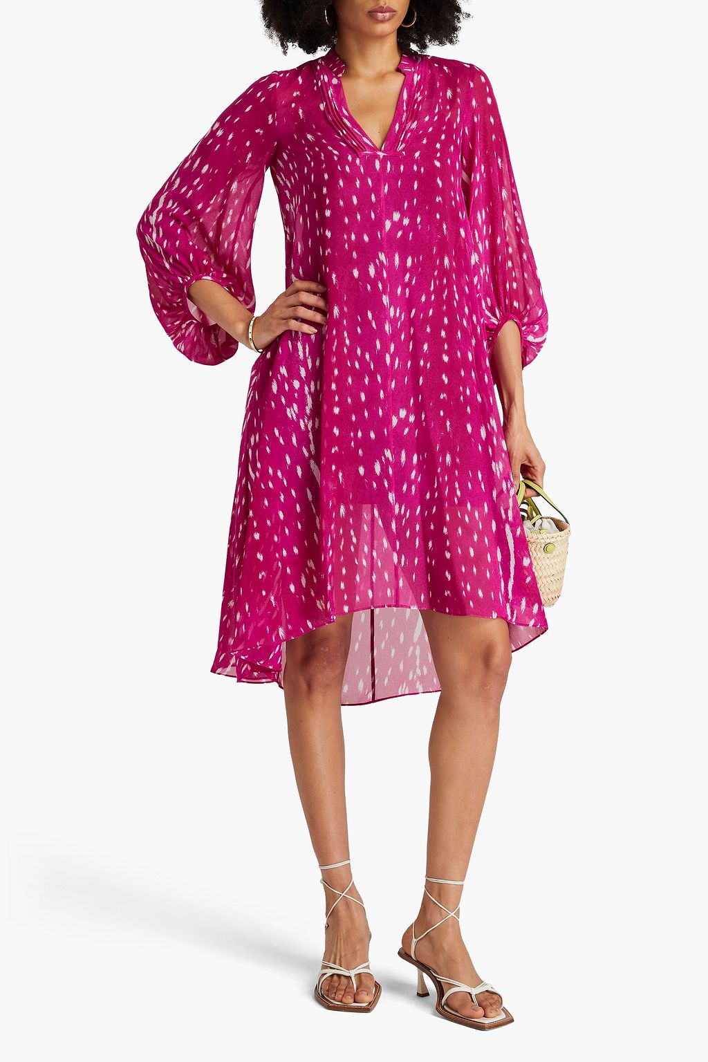 DIANE VON FURSTENBERG Ileana printed georgette midi dress