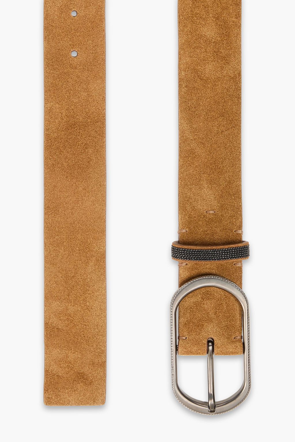 BRUNELLO CUCINELLI Bead-embellished suede belt