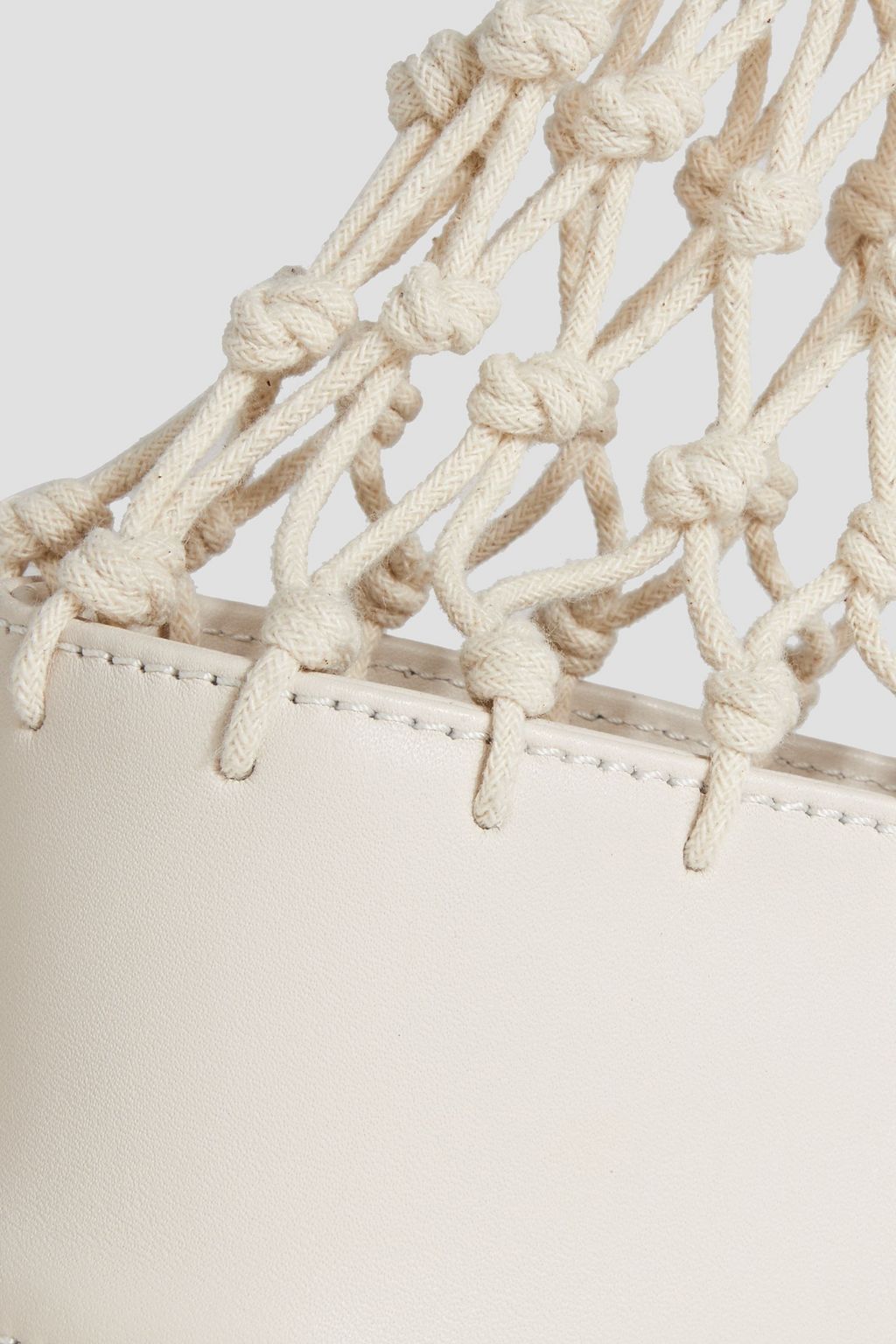 ZIMMERMANN Macramé and leather tote