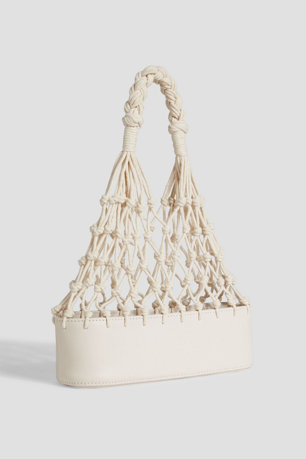 ZIMMERMANN Macramé and leather tote