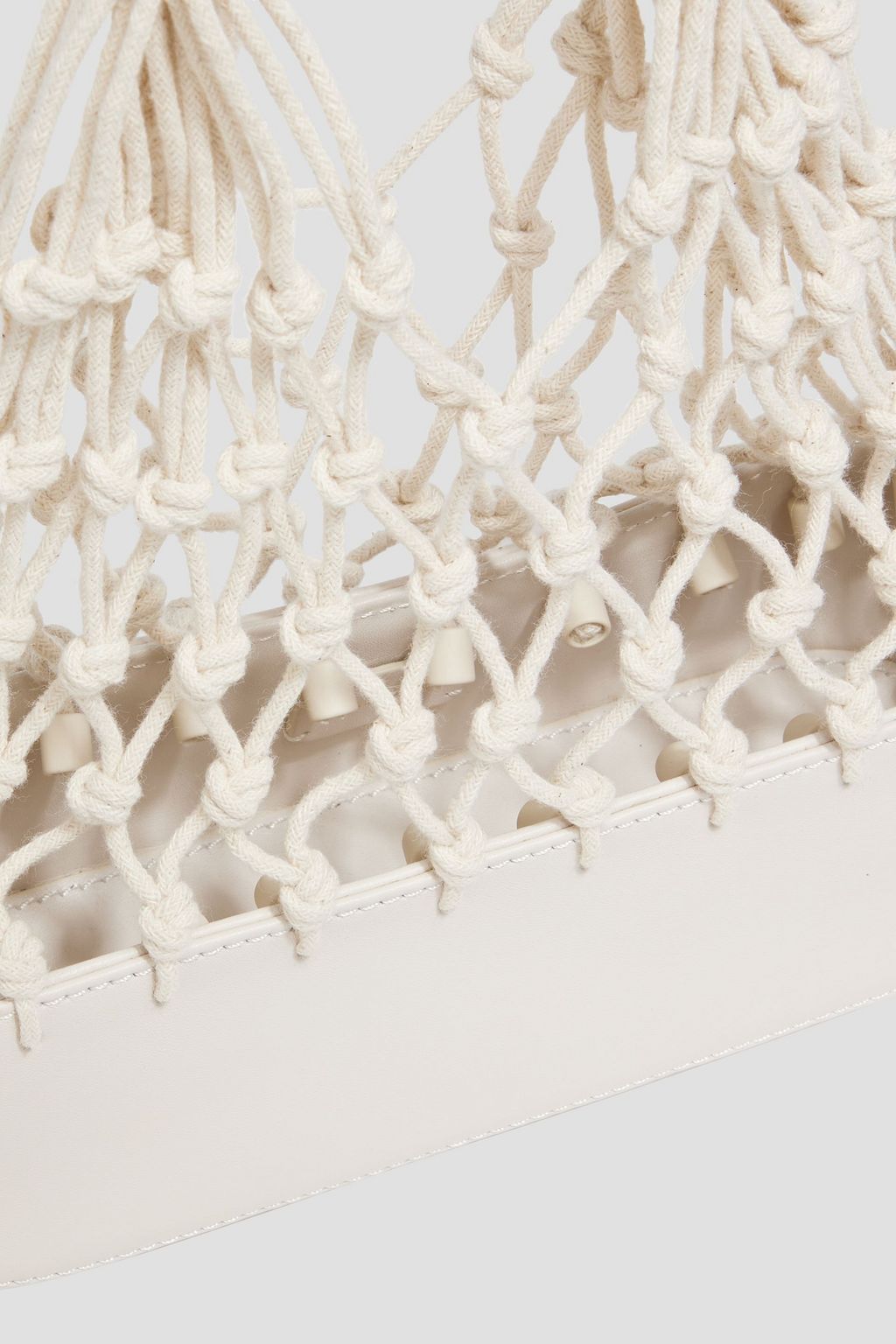 ZIMMERMANN Macramé and leather tote