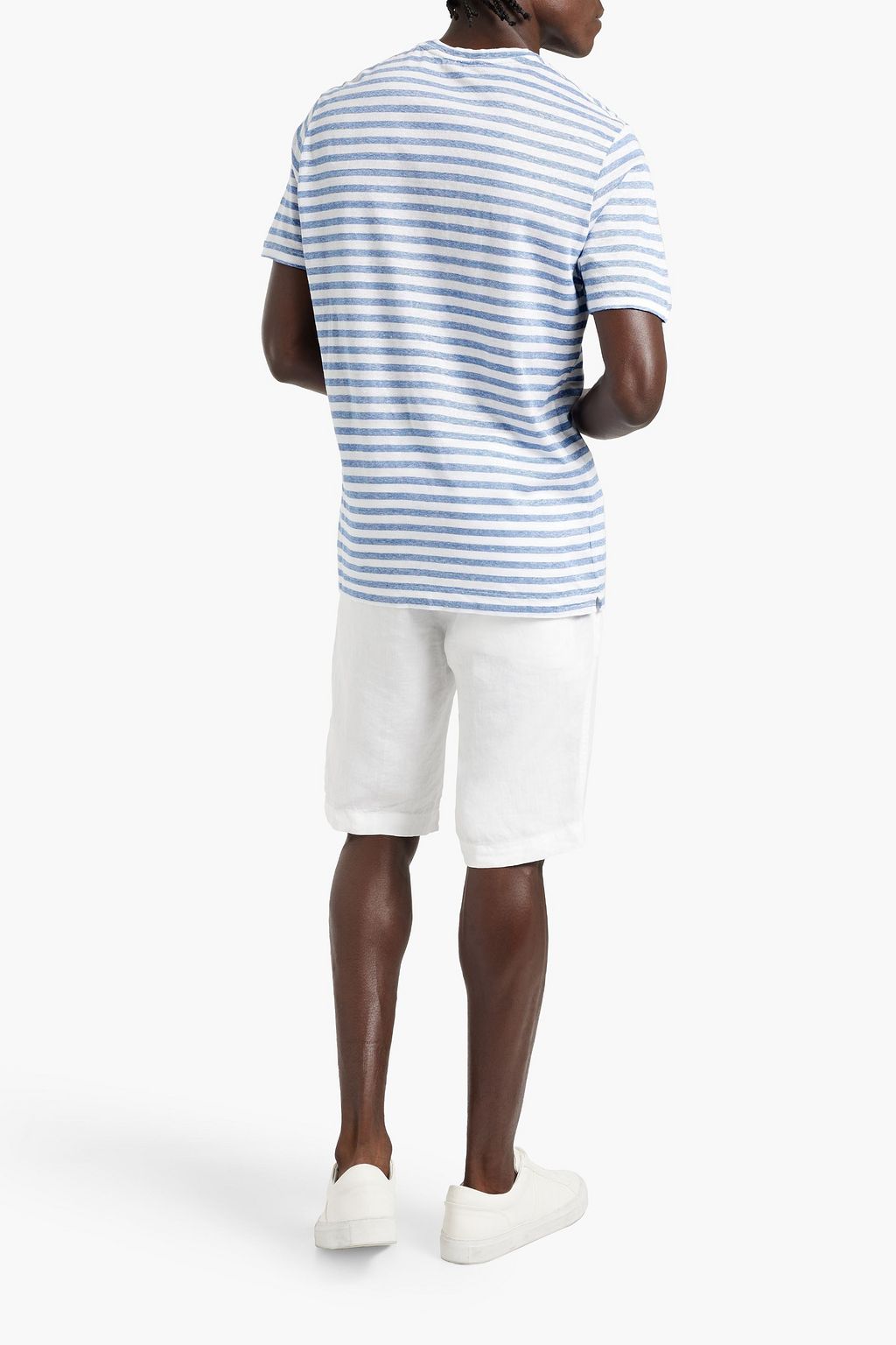 BOGLIOLI Striped linen T-shirt