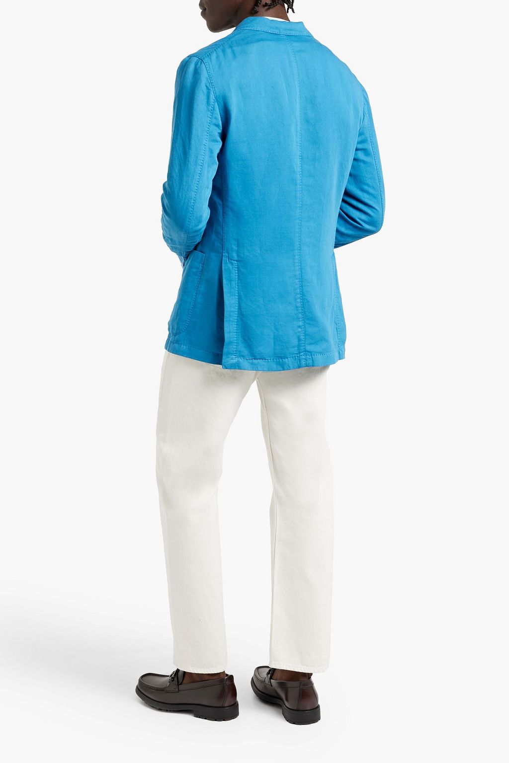 BOGLIOLI Cotton and linen-blend blazer