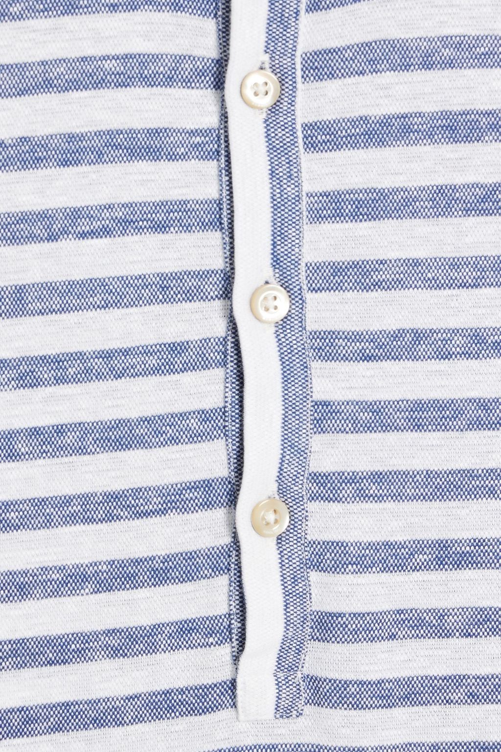 BOGLIOLI Striped linen polo shirt
