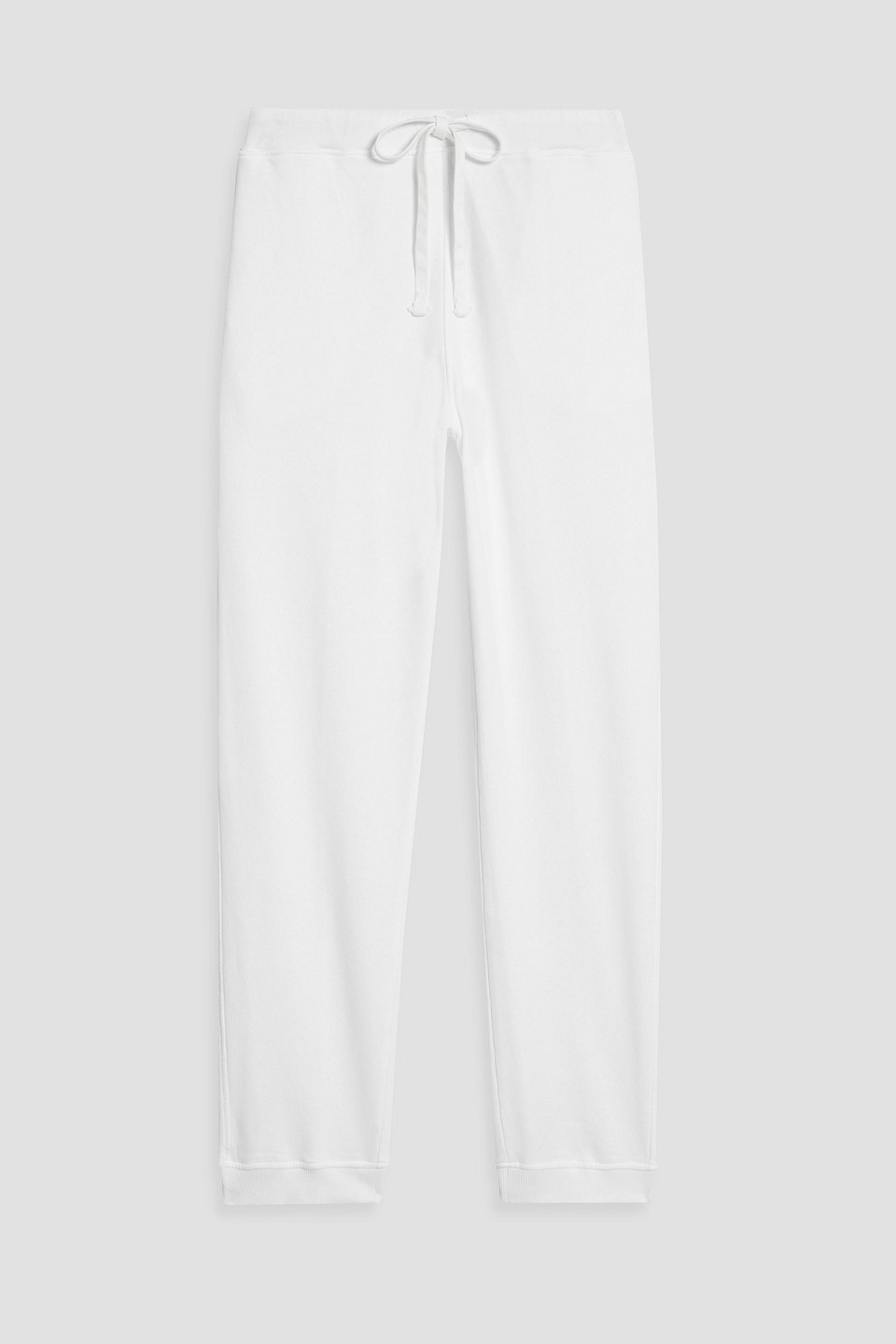 Tapered French cotton-terry sweatpants