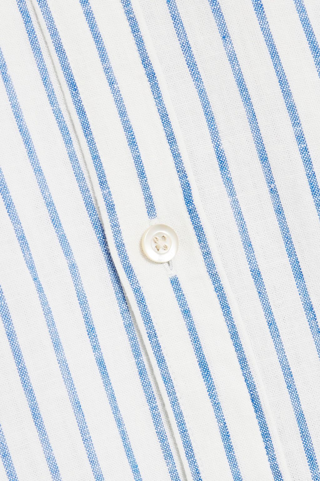 BOGLIOLI Striped linen and cotton-blend shirt