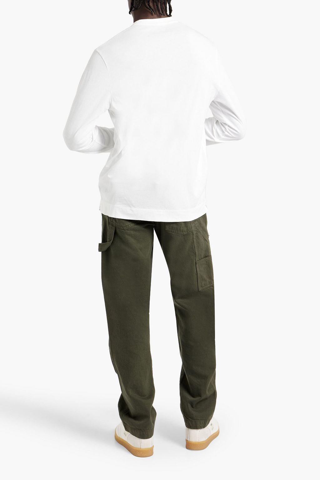 BOGLIOLI Cotton-jersey Henley T-shirt