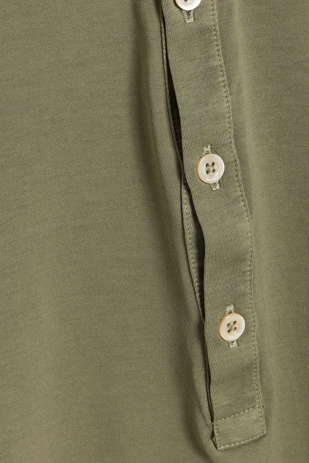 BOGLIOLI Cotton-jersey Henley T-shirt