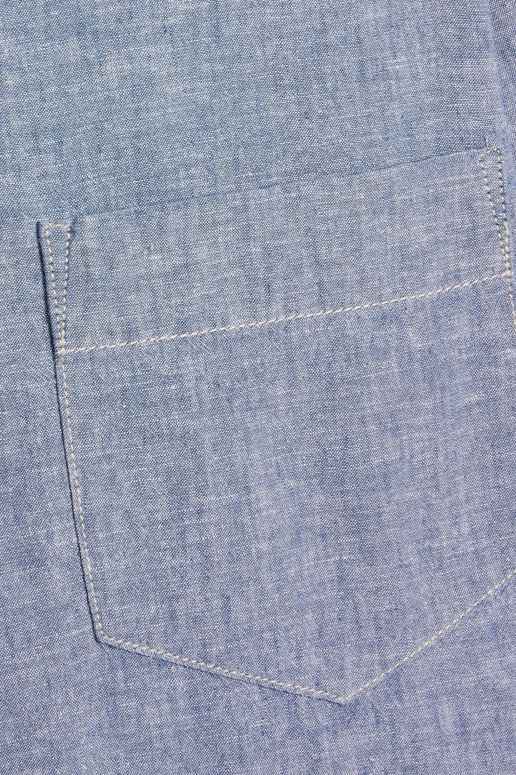 ALEX MILL Linen and cotton-blend chambray shirt