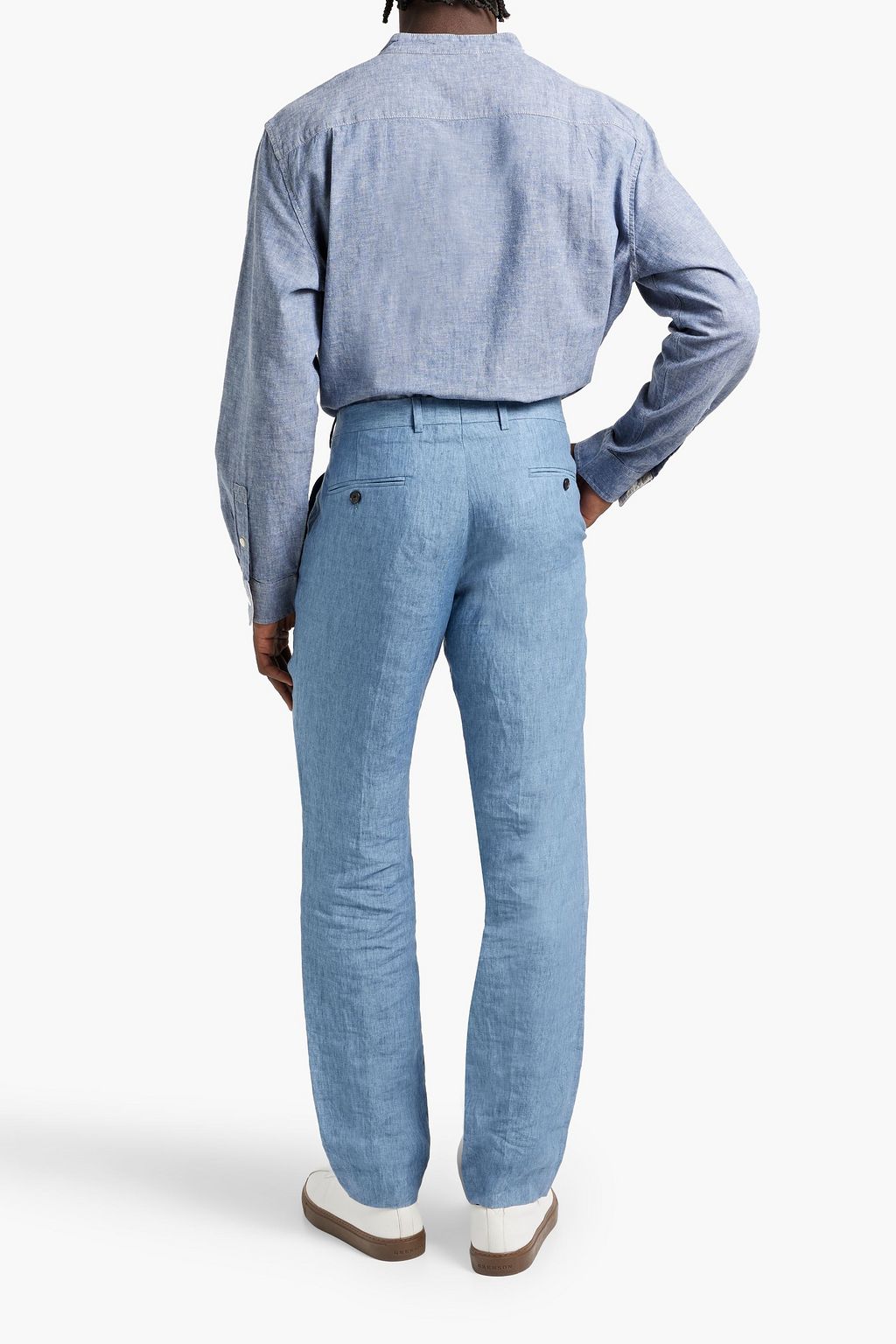 ALEX MILL Linen and cotton-blend chambray shirt
