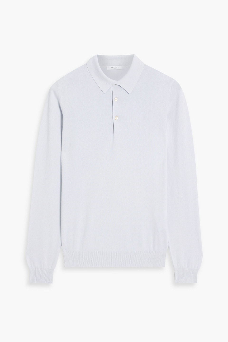 Boglioli Cotton Jersey Polo Shirt In White