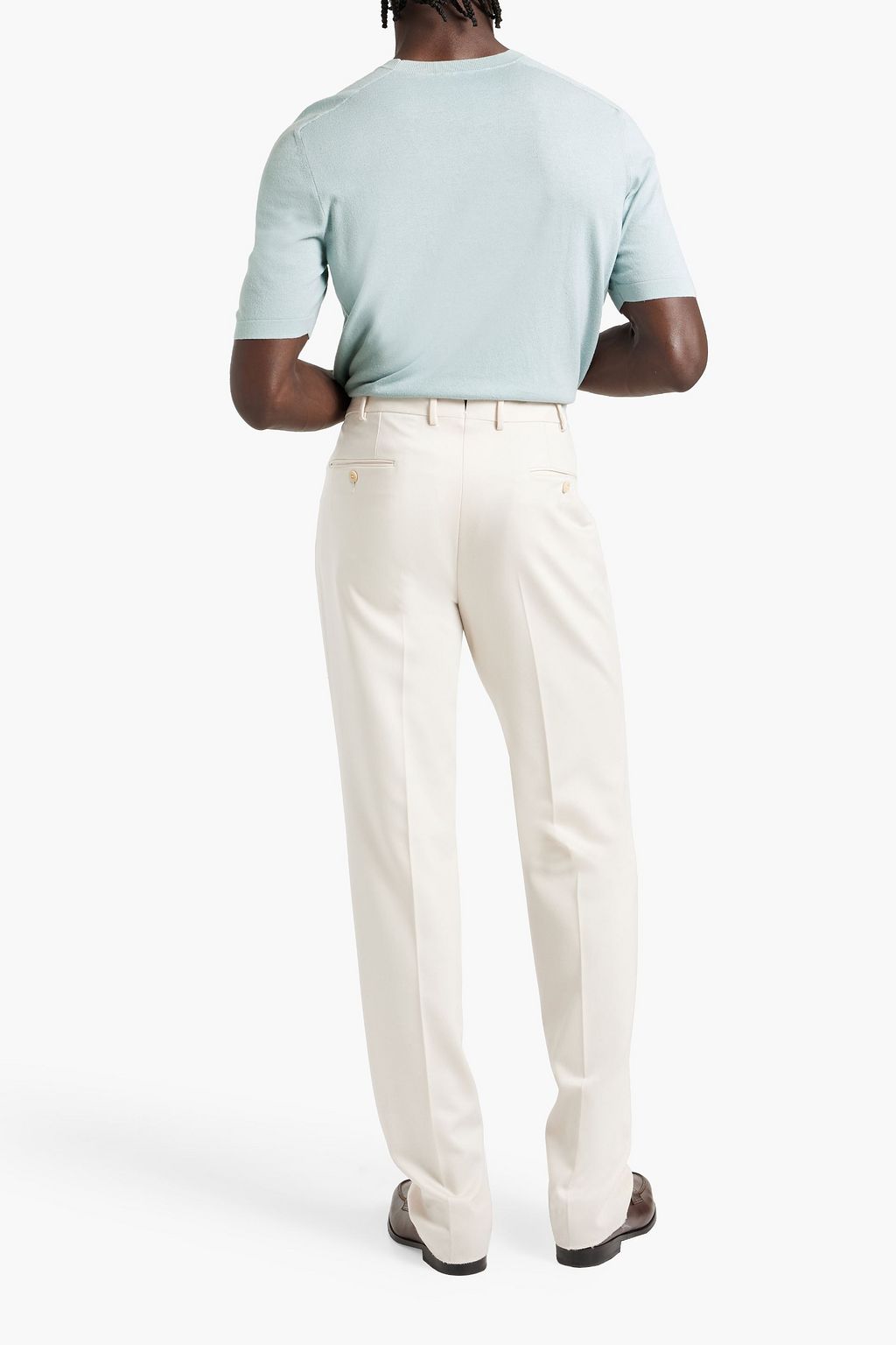 BOGLIOLI Cotton and silk-blend T-shirt