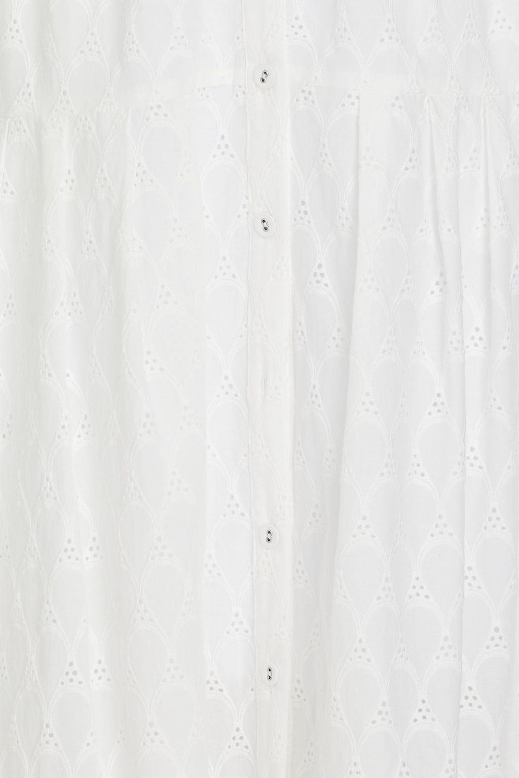 DIANE VON FURSTENBERG Aveena broderie anglaise cotton midi shirt dress
