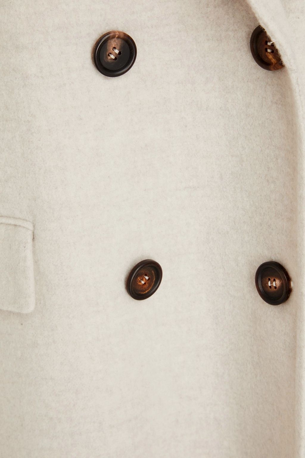BRUNELLO CUCINELLI Doppelreihiger Mantel aus Kaschmirfilz