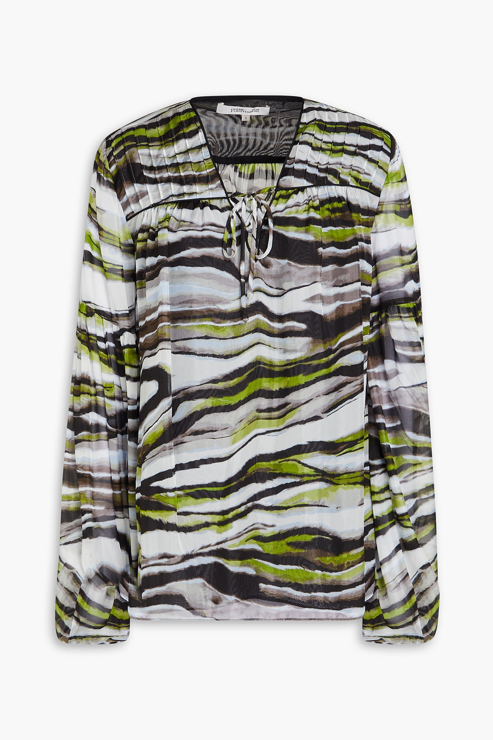 Diane Von Furstenberg Sarita Top By In Size Xl In Grau