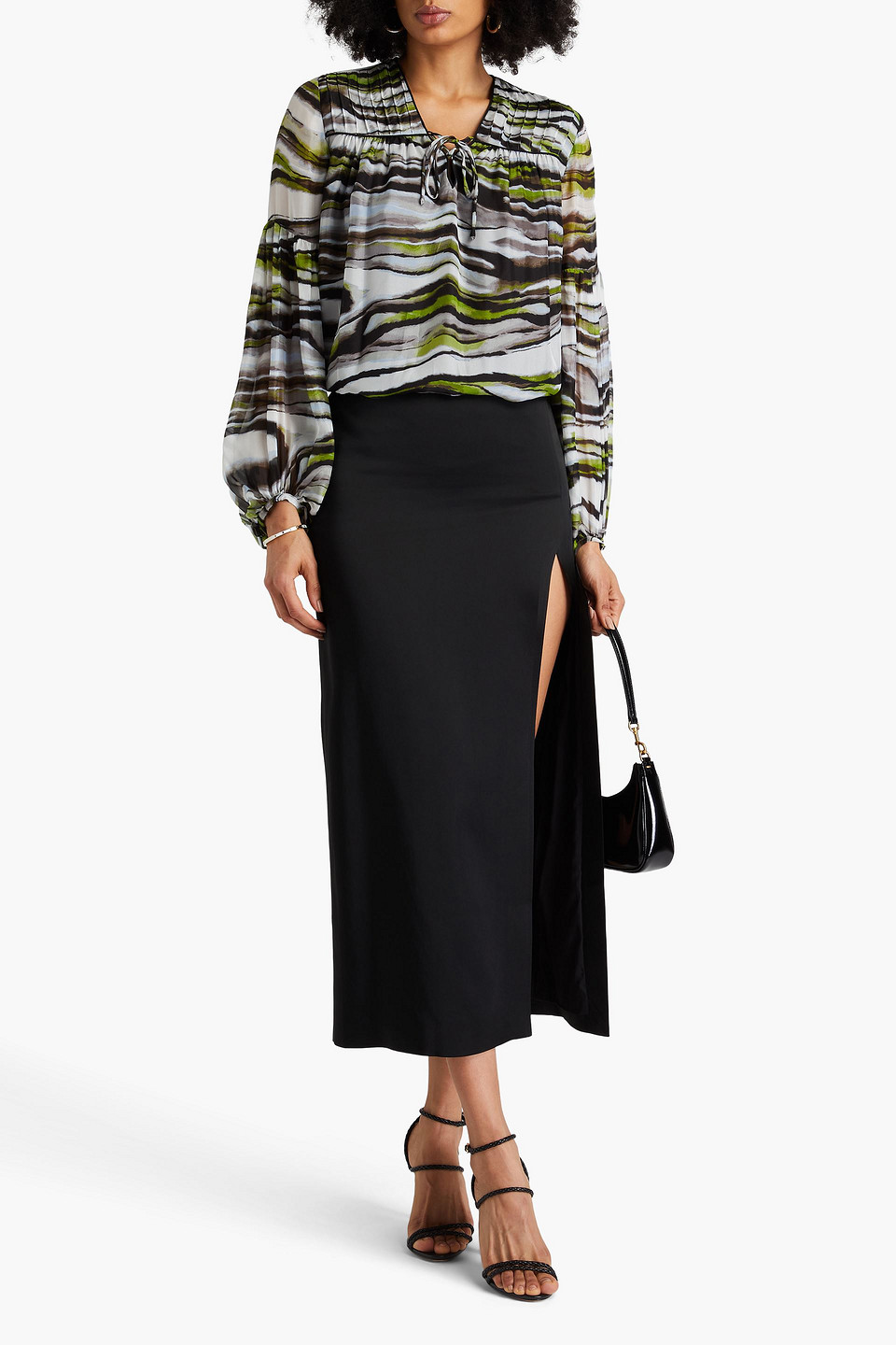 Diane Von Furstenberg Sarita Top By In Size Xl In Grau