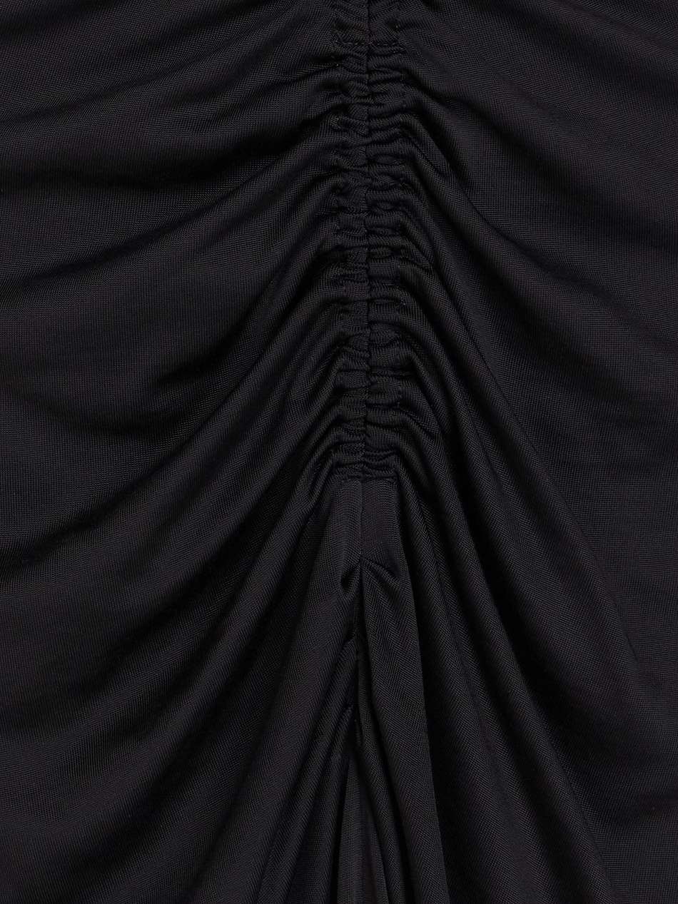 aurelie ruched jersey midi dress