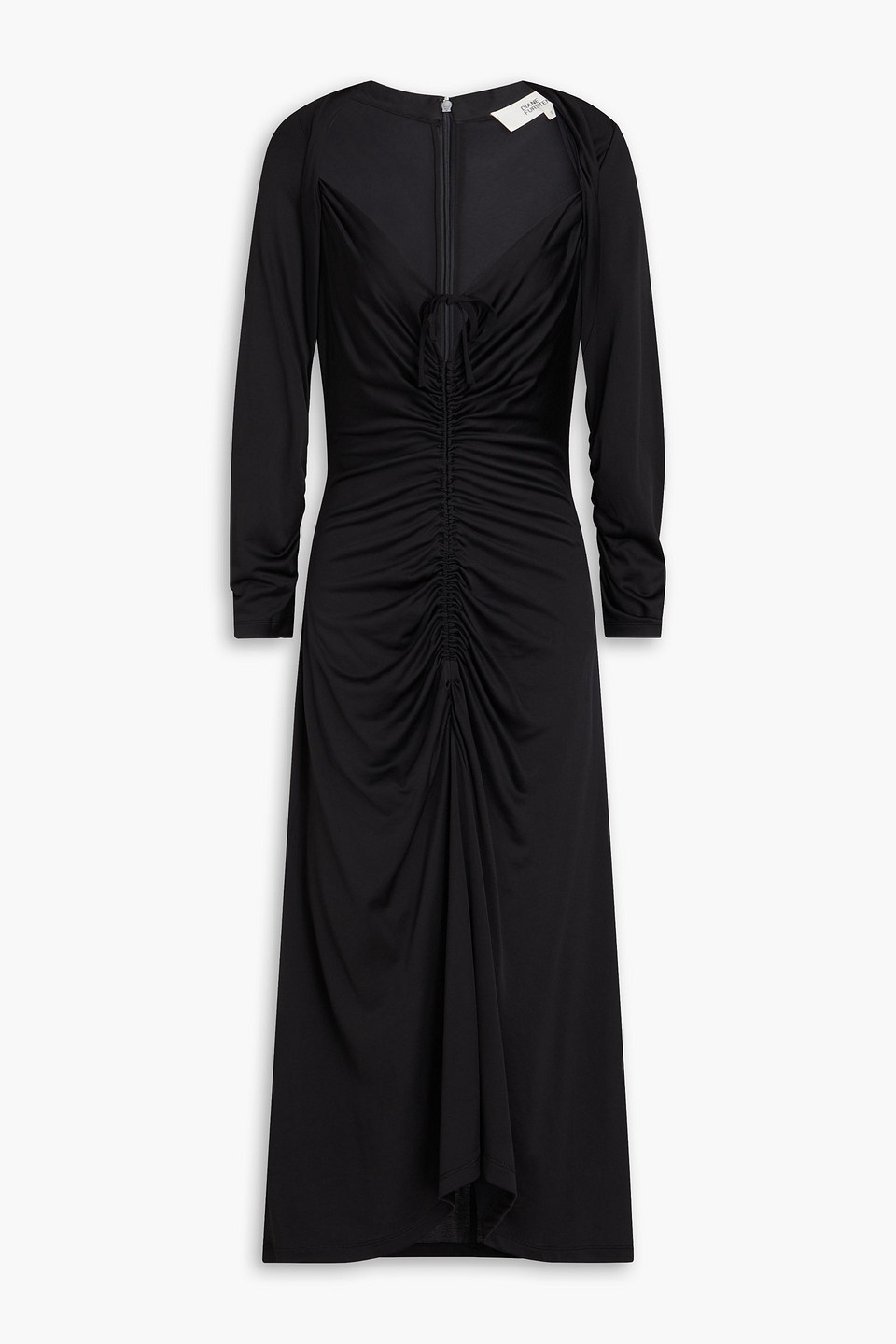 Diane Von Furstenberg Aurelie Midi Dress In Black