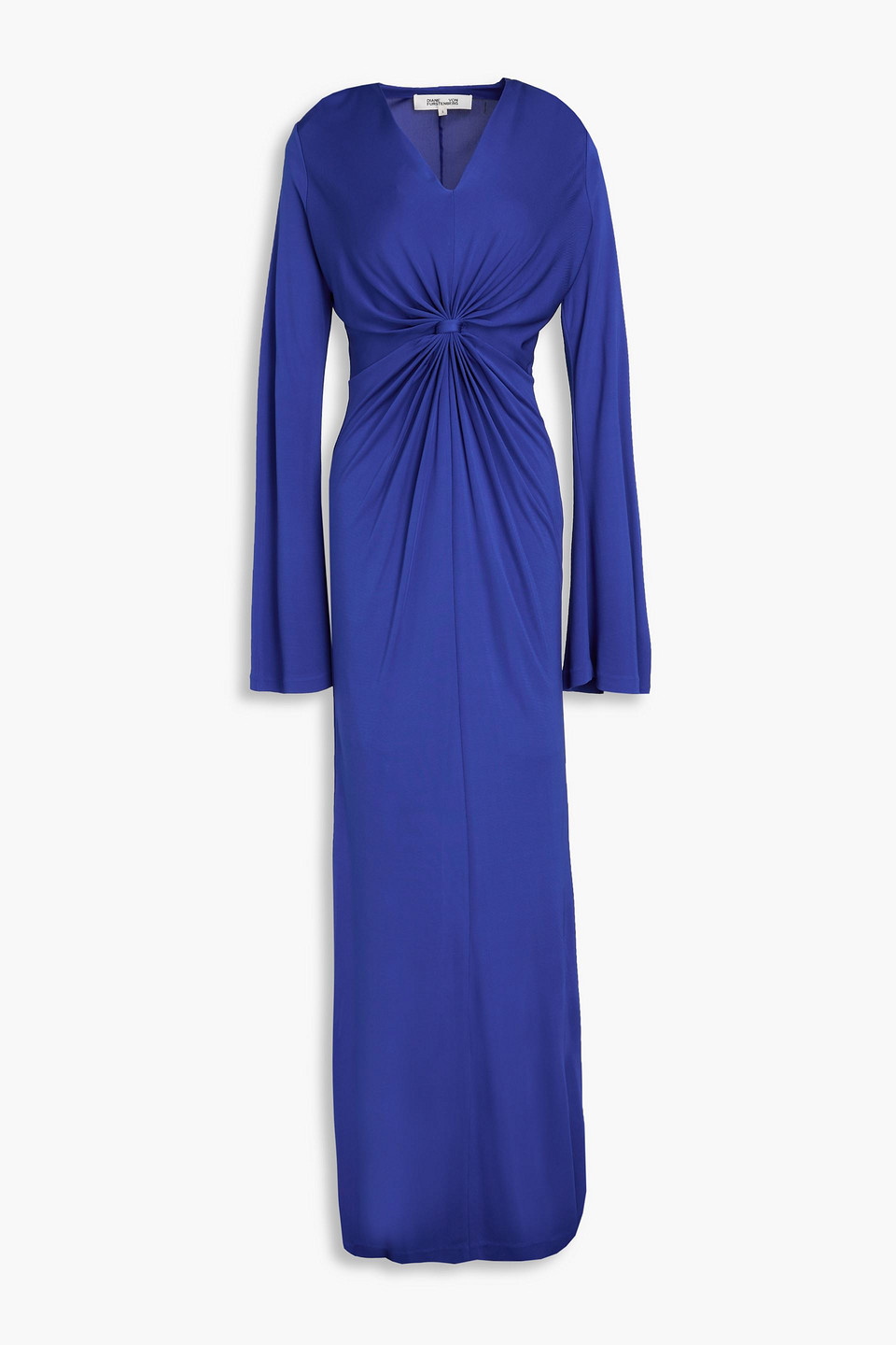 Diane Von Furstenberg Lauren Knotted Jersey Maxi Dress In Royal Blue