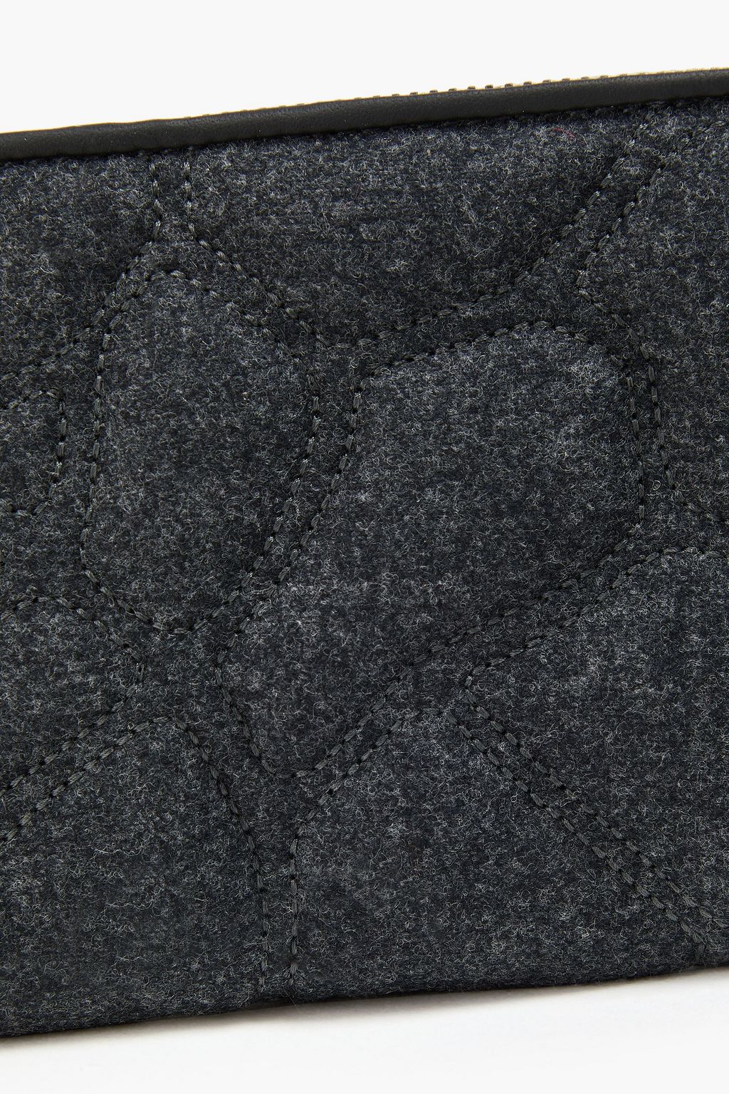 BRUNELLO CUCINELLI 비즈 장식 퀼팅 펠트 지갑