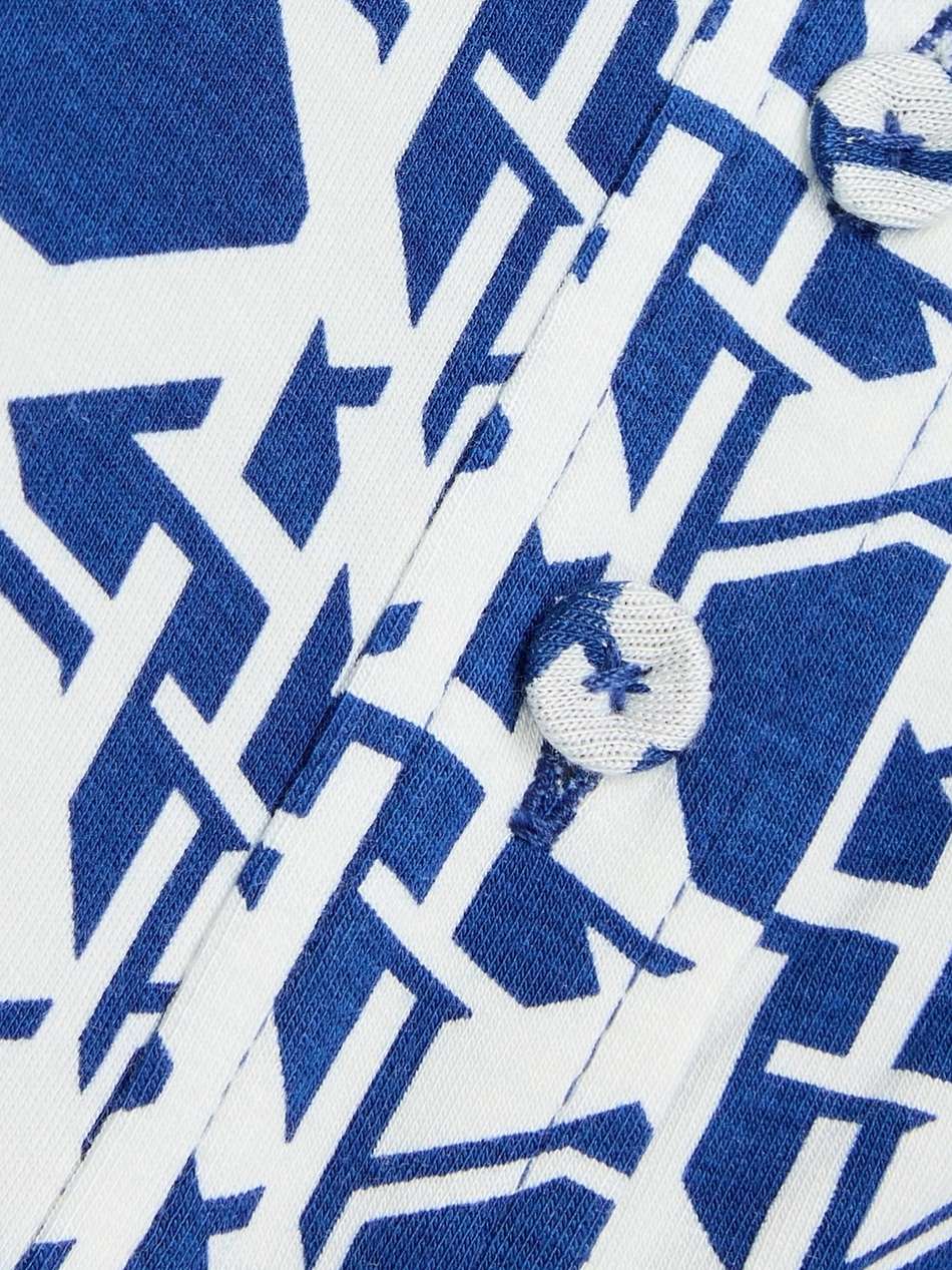 didi printed jersey mini wrap dress