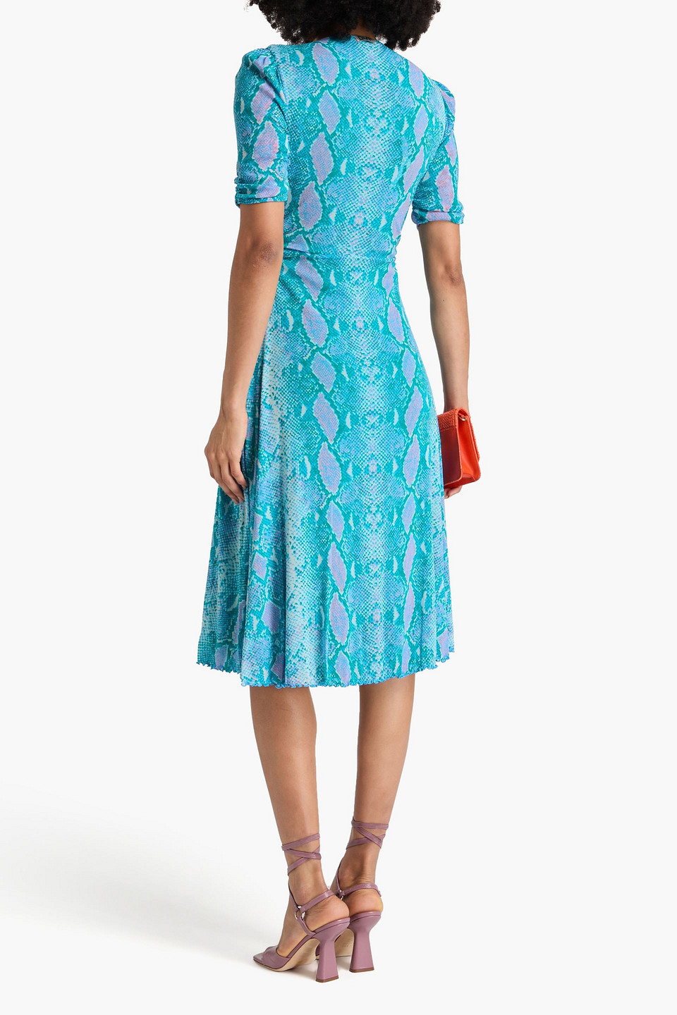 Diane Von Furstenberg New Julian Two Silk Wrap Dress In Teal