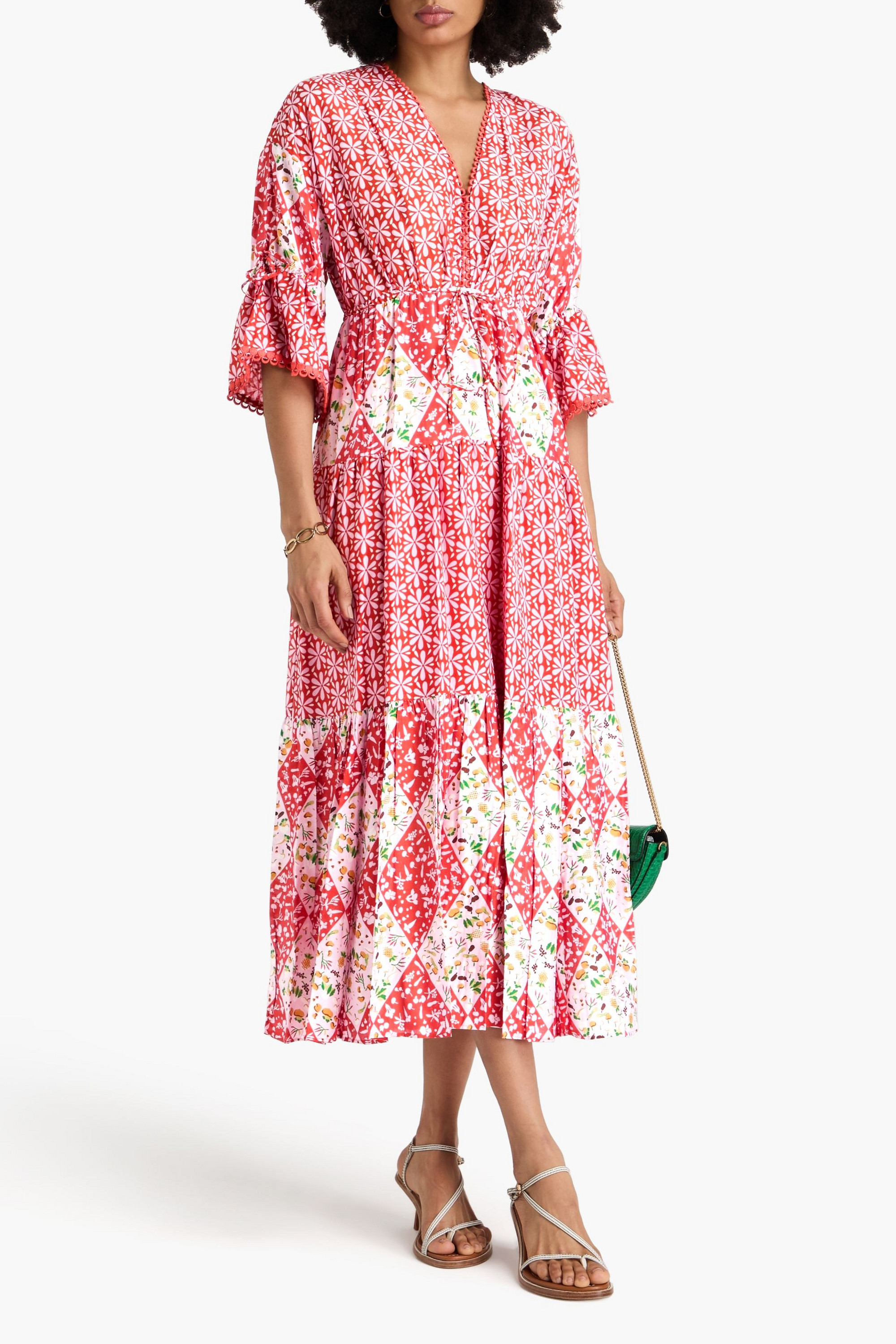 Diane von Furstenberg Boris floral-print cotton and silk-blend voile midi dress