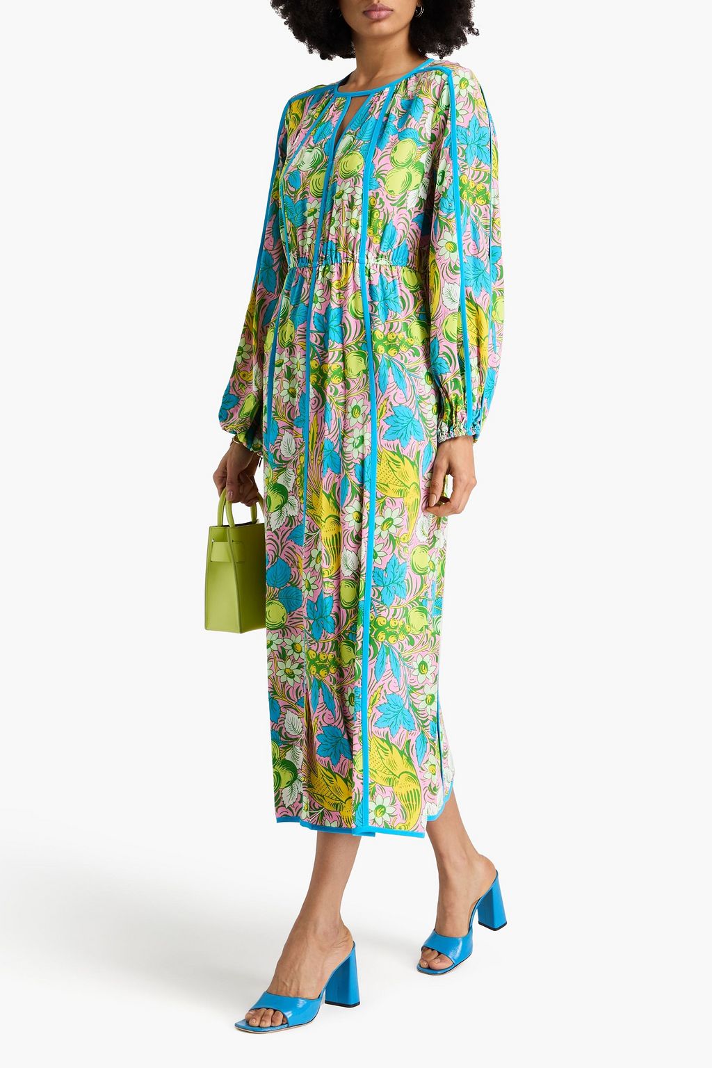 DIANE VON FURSTENBERG Scott floral-print crepe midi dress