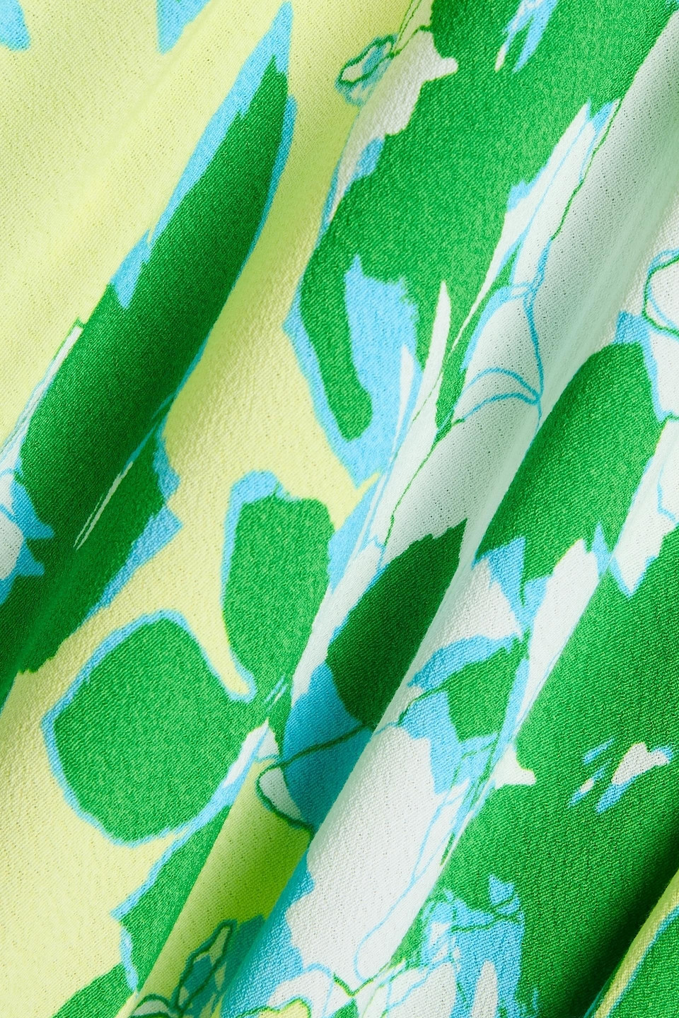 Diane Von Furstenberg Jemma Printed Crepe Midi Dress In Green