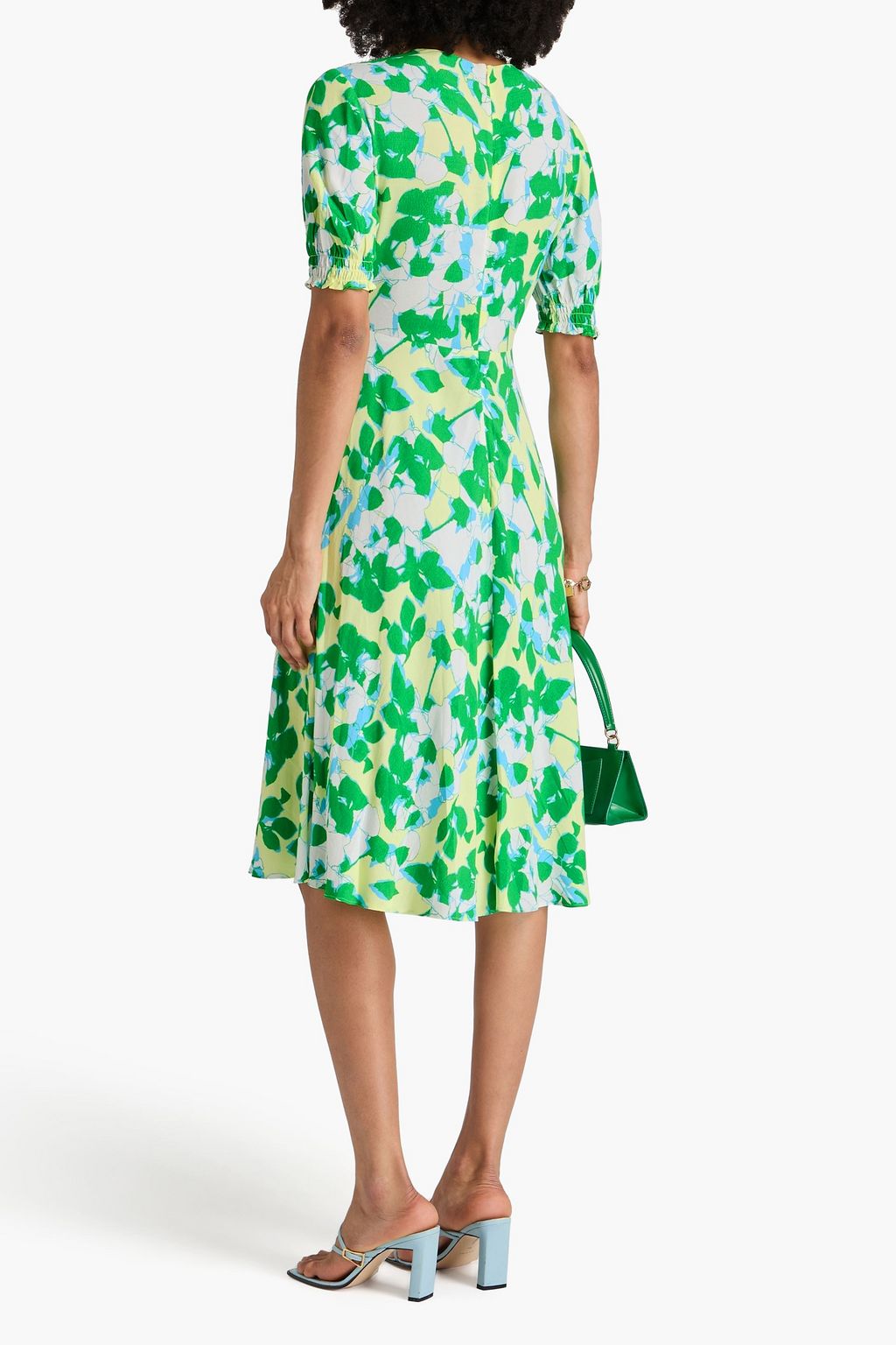 DIANE VON FURSTENBERG Jemma floral-print crepe midi dress