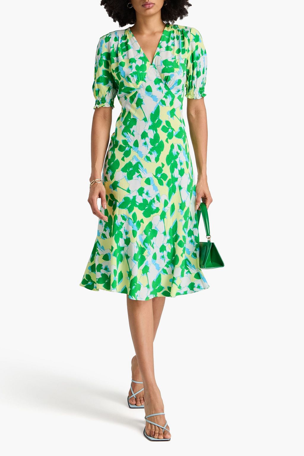 DIANE VON FURSTENBERG Jemma floral-print crepe midi dress