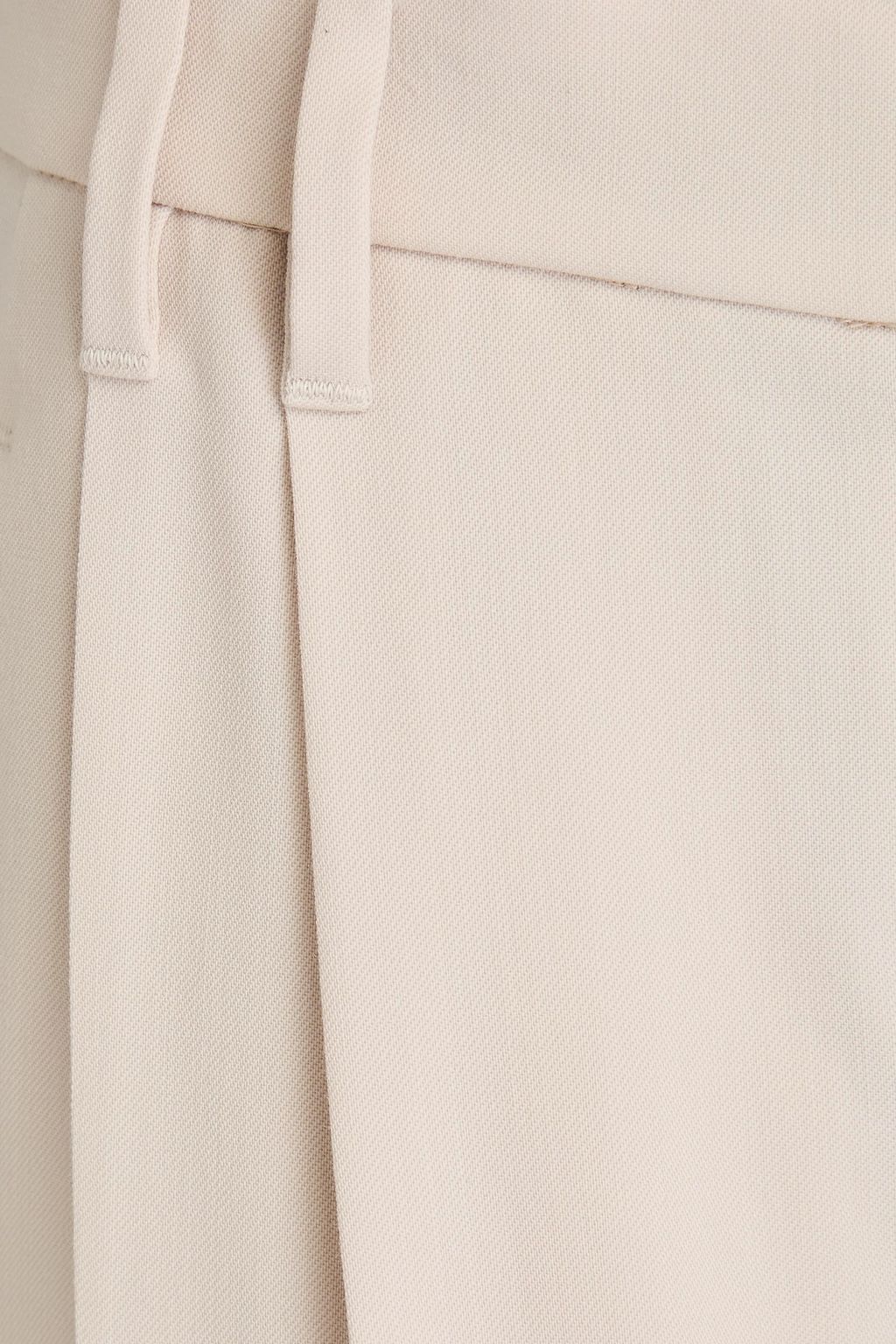 BRUNELLO CUCINELLI Bead-embellished wool-twill tapered pants