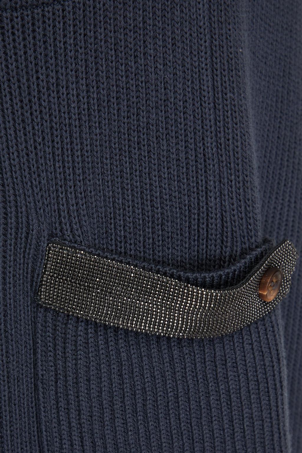 BRUNELLO CUCINELLI Track Pants aus gerippter Baumwolle mit Zierperlen