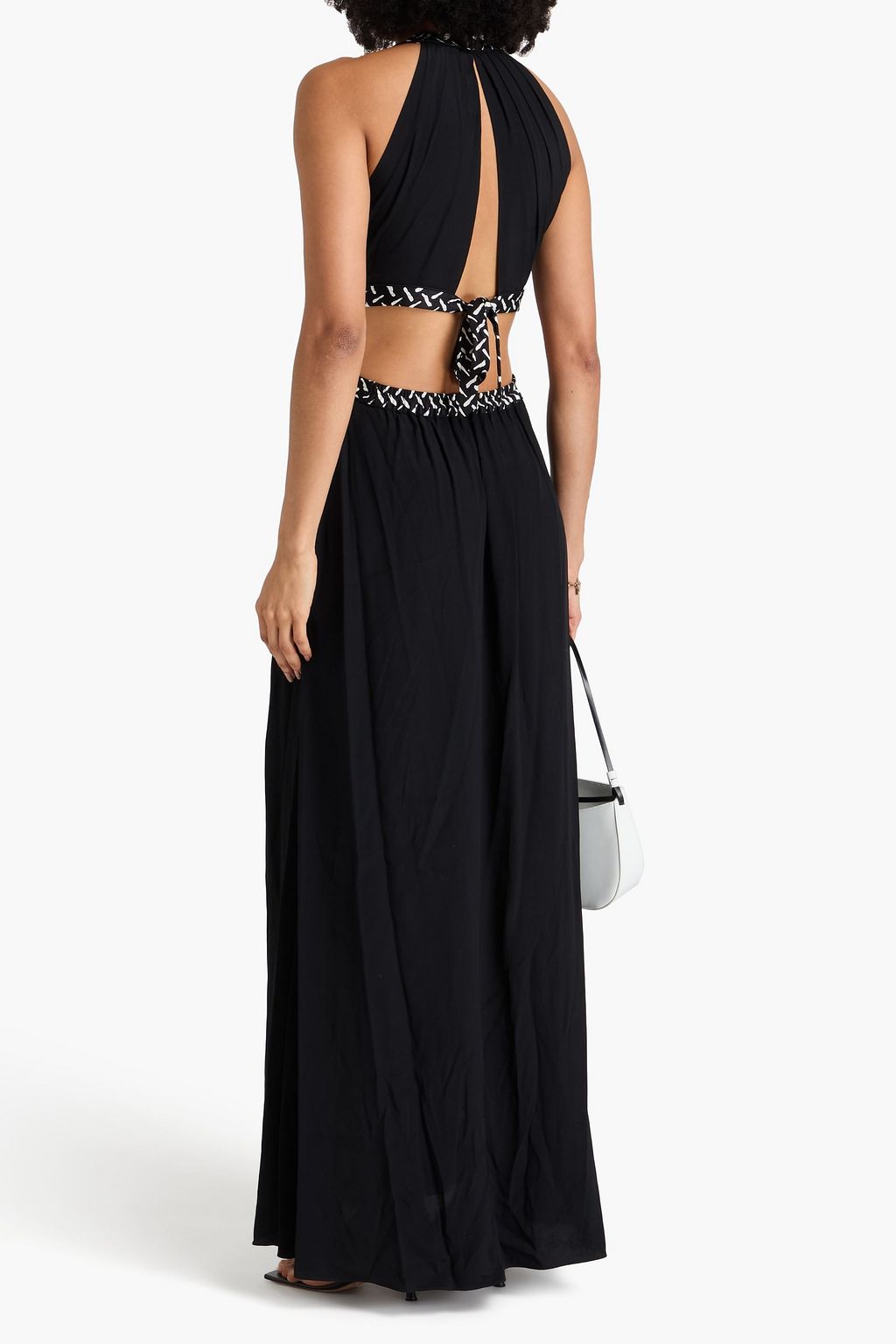 DIANE VON FURSTENBERG Elizabeth cutout cady maxi dress