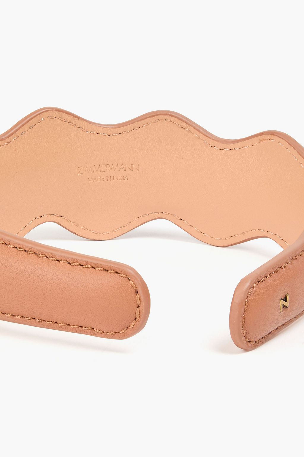 ZIMMERMANN Scalloped leather headband