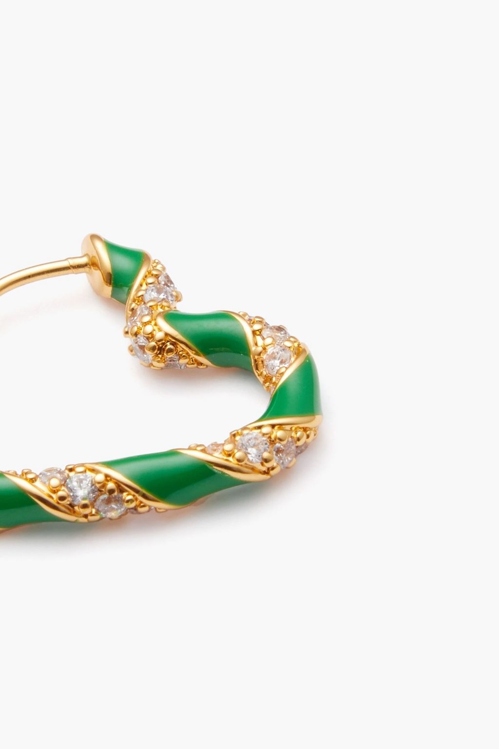 ZIMMERMANN Gold-tone, crystal and enamel earrings