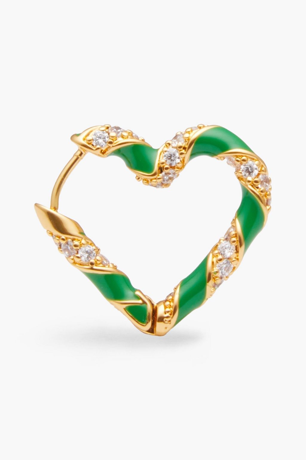 ZIMMERMANN Gold-tone, crystal and enamel earrings