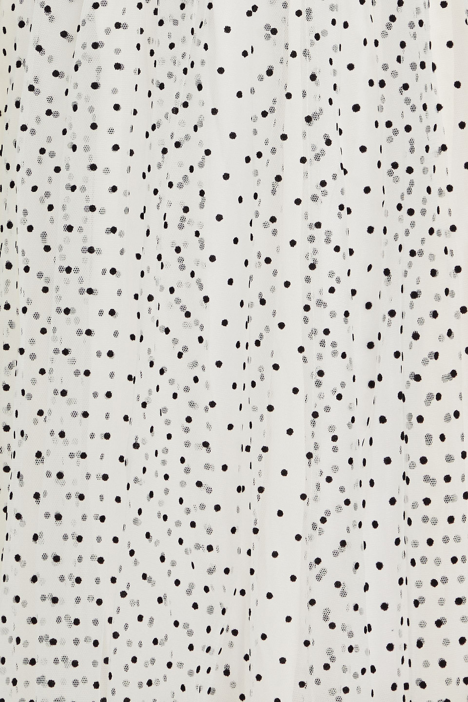 Zimmermann Polka-dot Tulle Dress In Ivory