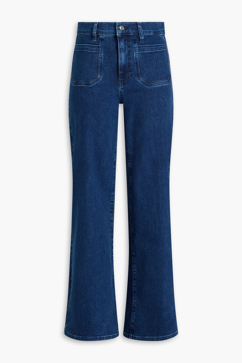 Frame Le Slim Palazzo High-rise Wide-leg Jeans In Blue
