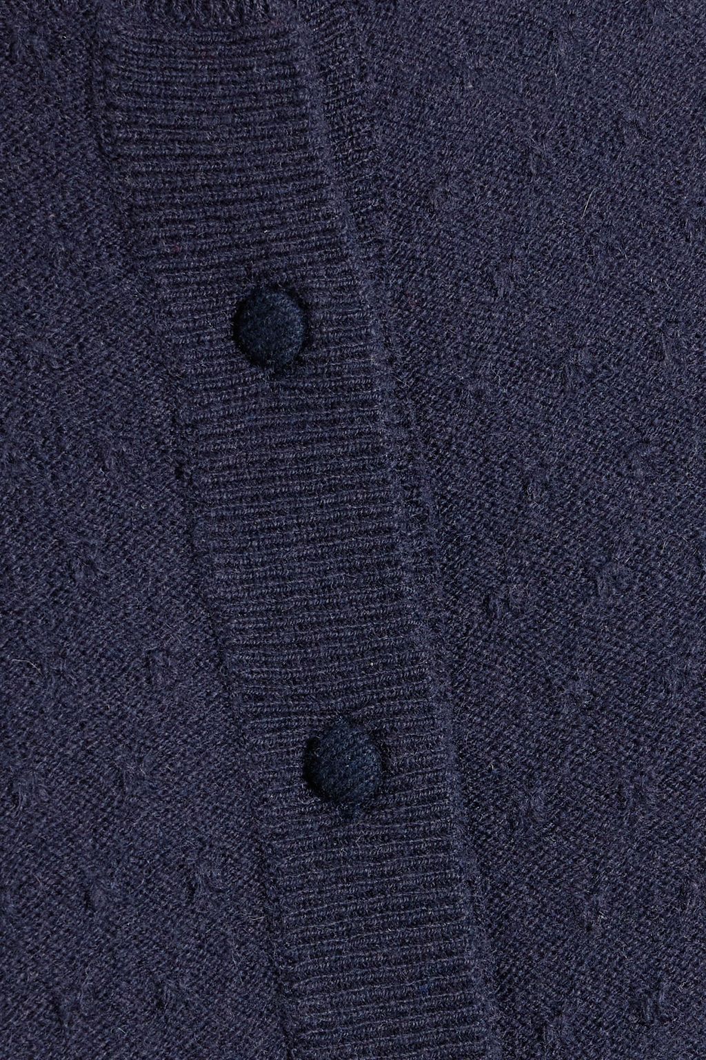 FRAME Pointelle-knit cashmere cardigan