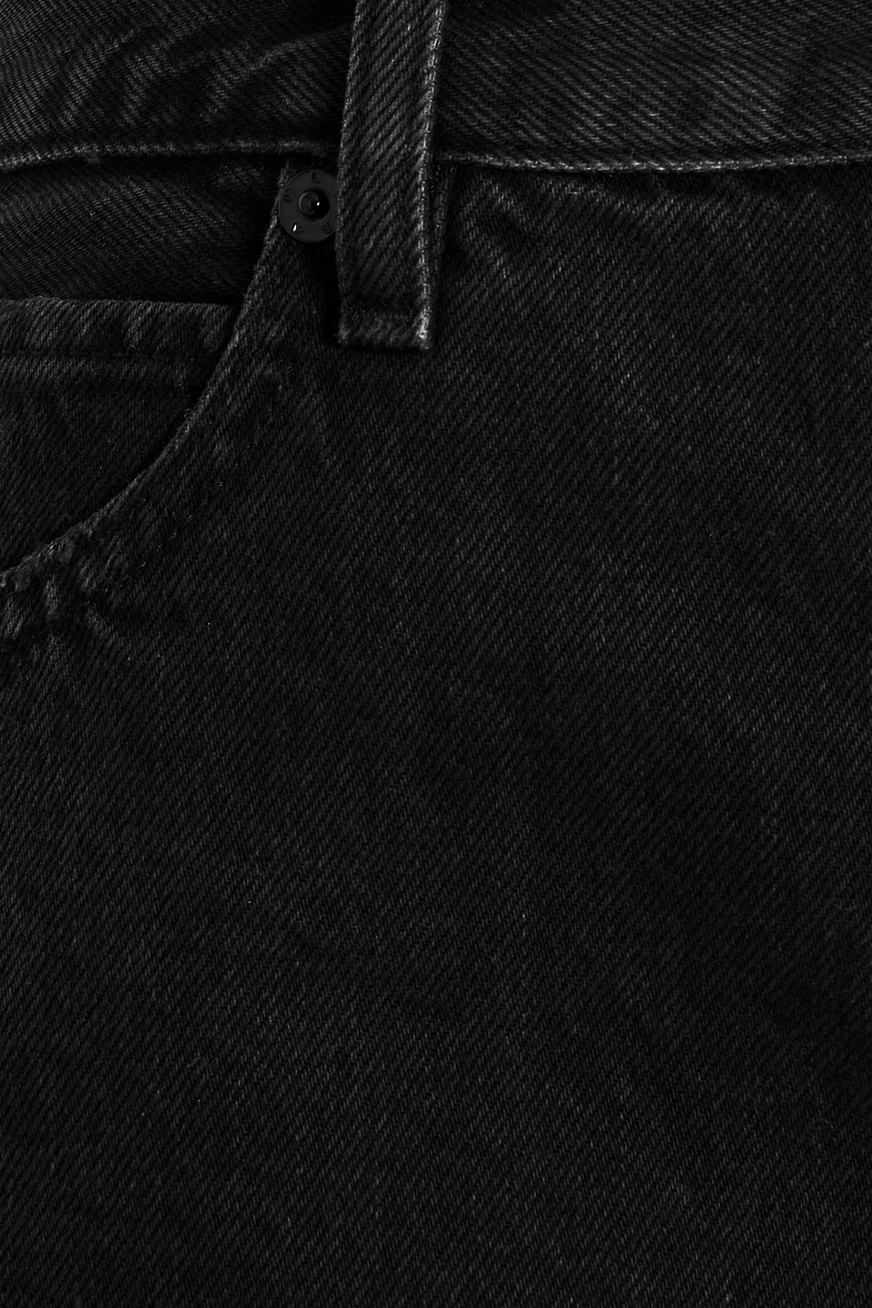 Frame Dare High Waist Denim Cutoff Shorts In Forbidden In Black