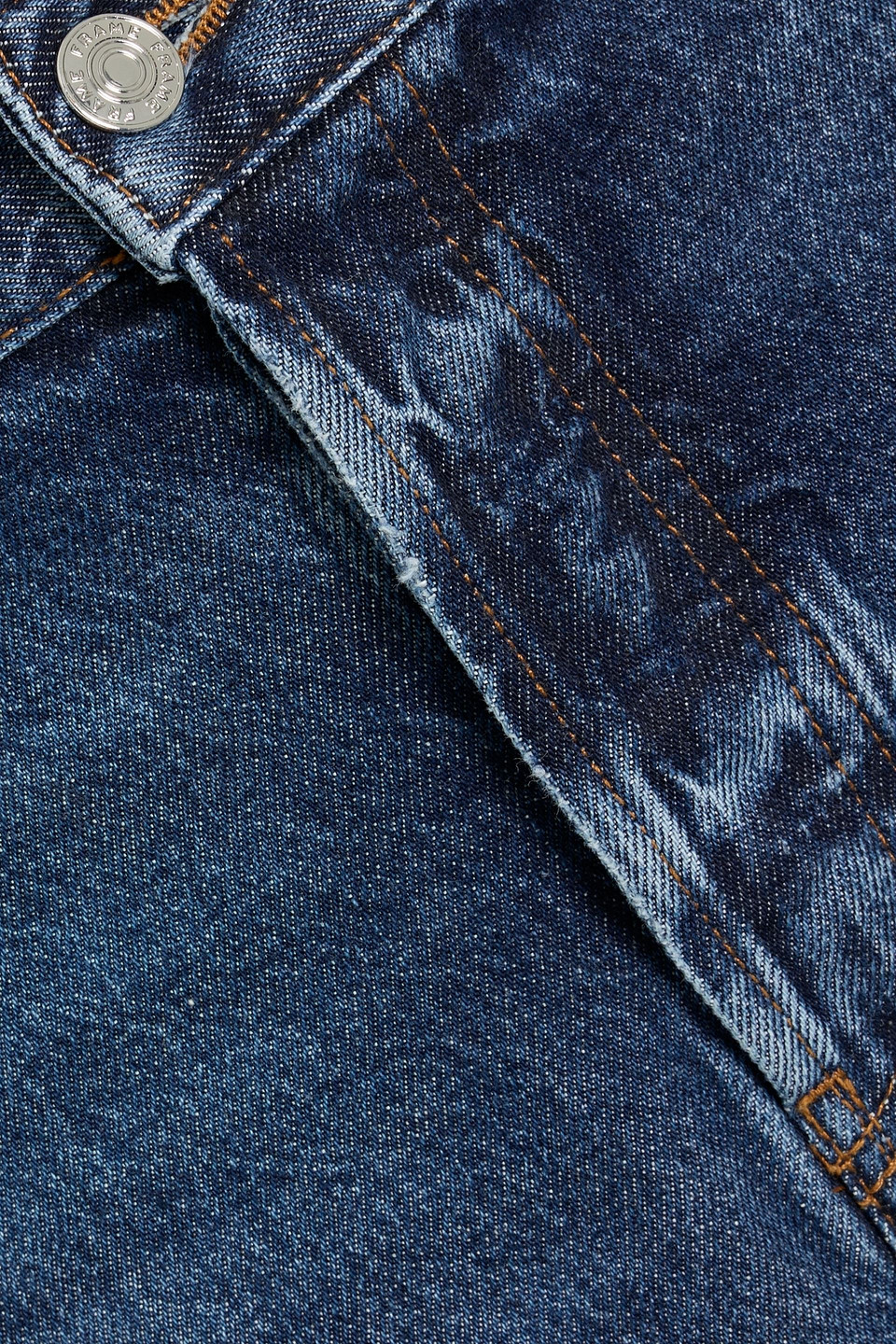 Frame The Wide Crop Jeans In Blue