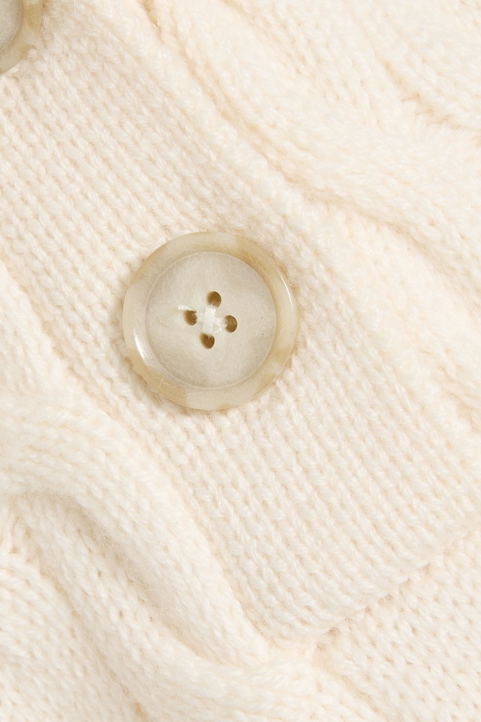 Frame Denim The Cable Knit Polo Vest In Neutral