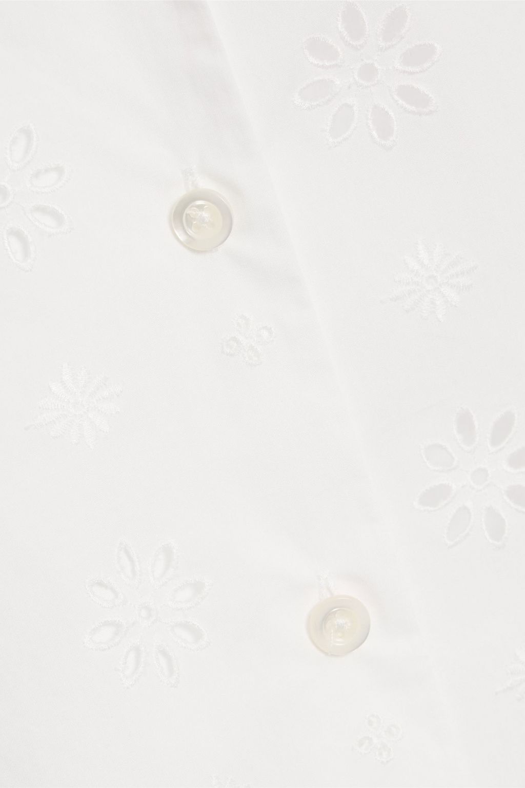 FRAME Broderie anglaise cotton top