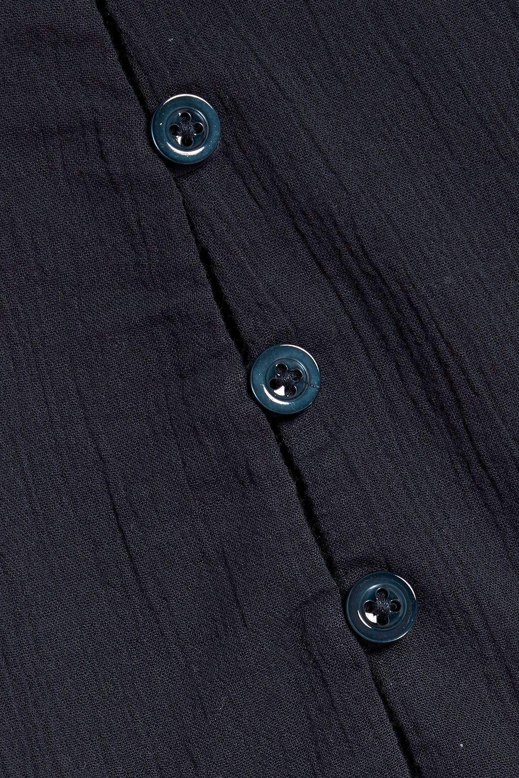 FRAME The Ruffle Collar cotton-gauze top