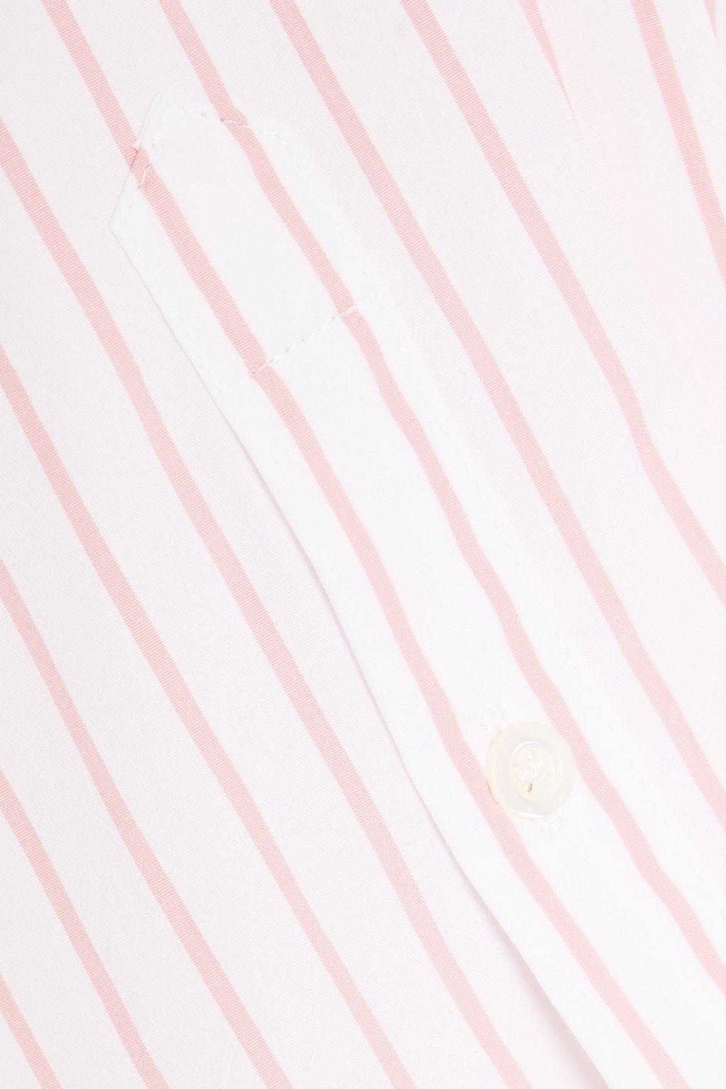 FRAME The Oversized striped cotton-poplin shirt