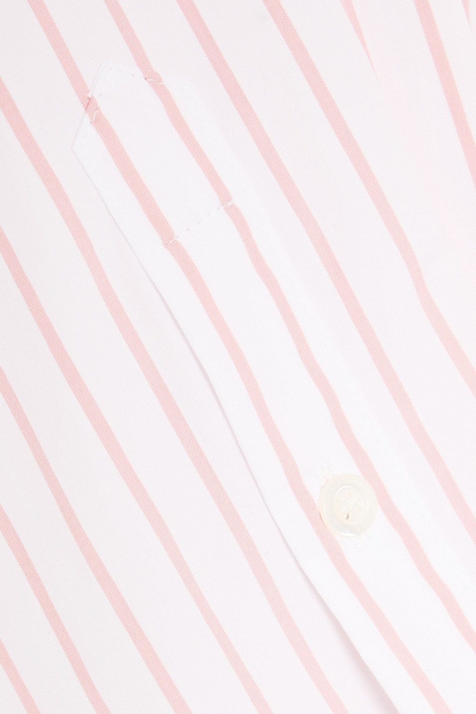 Frame The Oversized Striped Cotton-poplin Shirt In Pink
