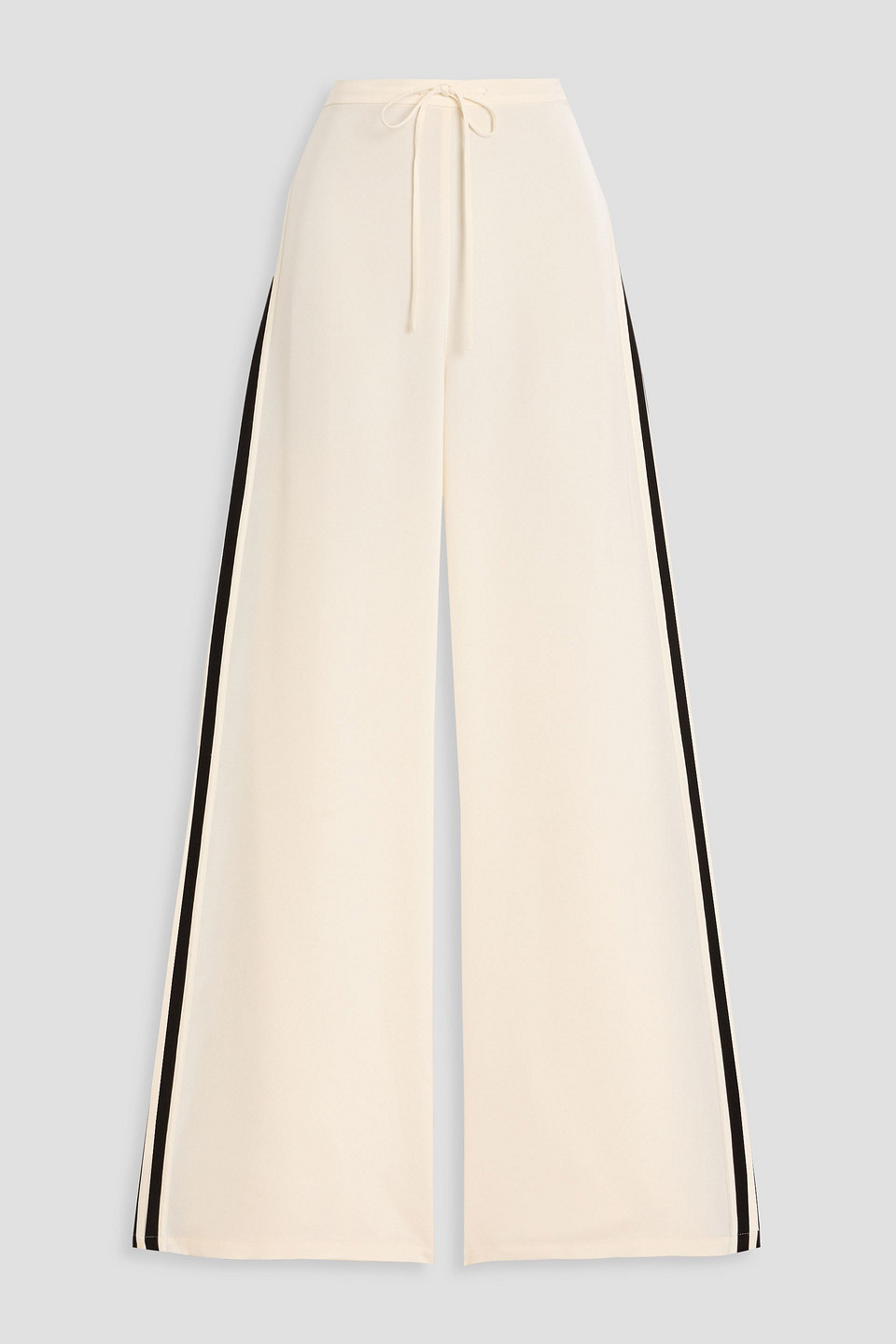 Frame Striped Silk Track Pants In Neutral