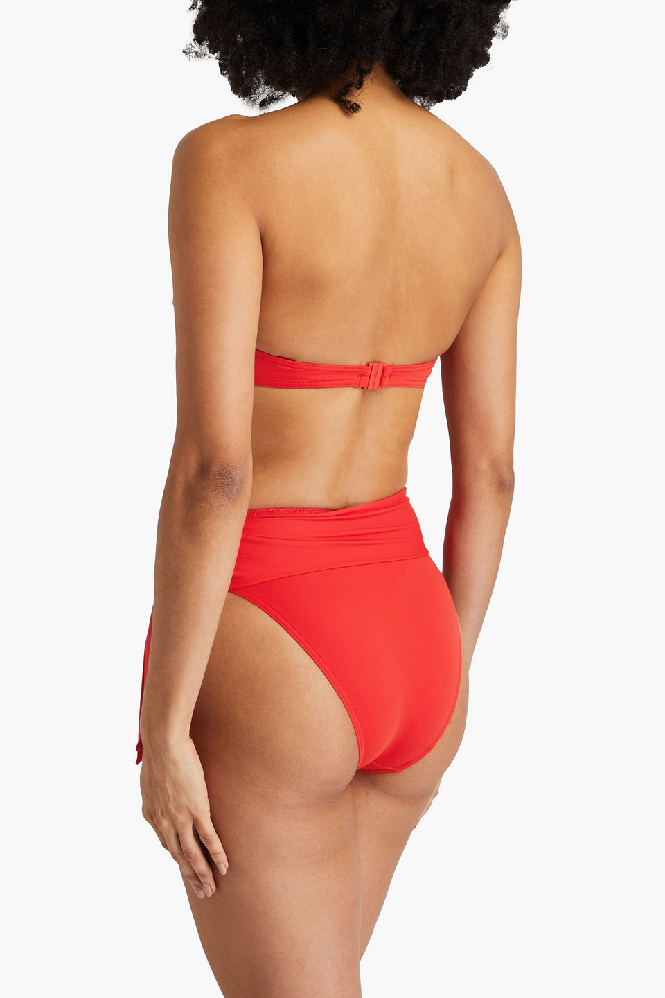 Zimmermann Bandeau Bikini Top In Red