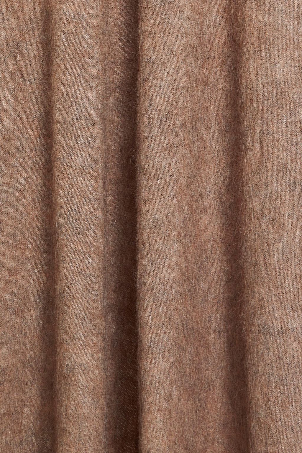 BRUNELLO CUCINELLI Brushed knitted midi skirt